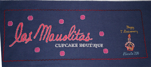 Logotipo de Las Manolitas, cupcakes boutique.