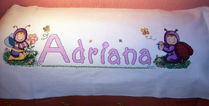 Cuadrito con el nombre de Adriana